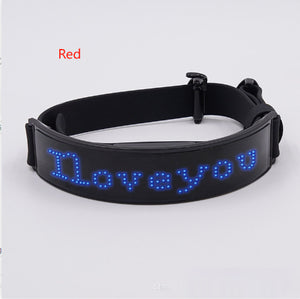 LED Display Dog Harness – Stylish Nighttime Visibility