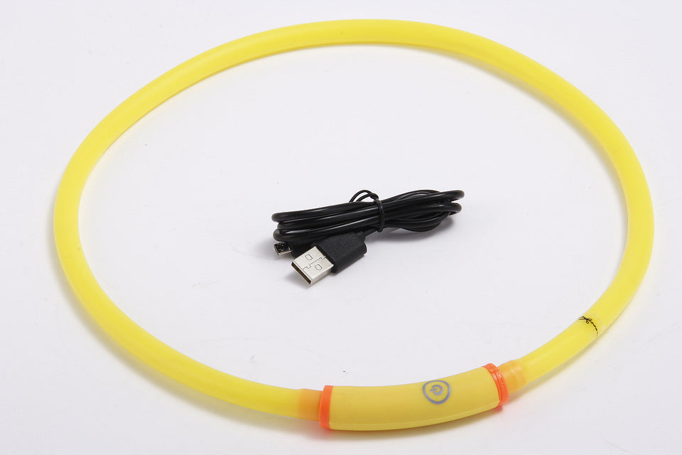 Waterproof LED Dog Collar – Rechargeable Luminous Night Safety