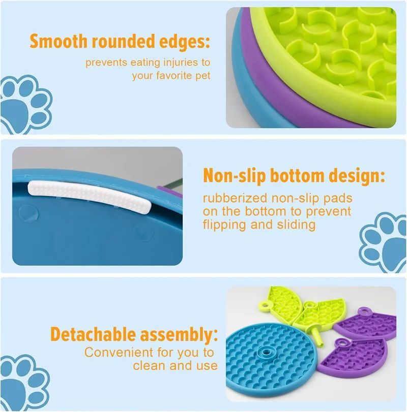 Interactive Slow Feeder Dog Bowl – Healthy Eating Made Easy