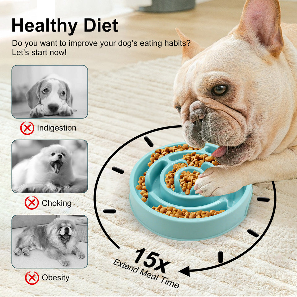 Anti-Choking Dog Feeder – Mindful Eating Made Easy
