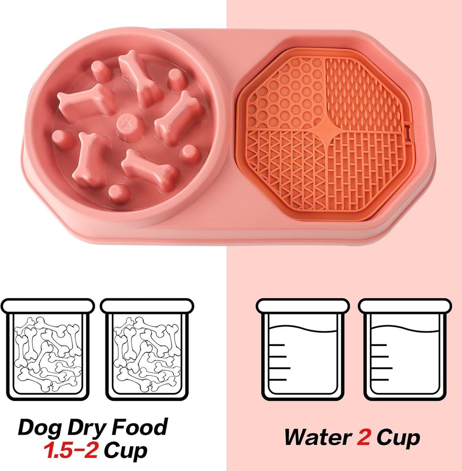 Healthy Slow Feeder Bowl – Prevents Gulping & Choking