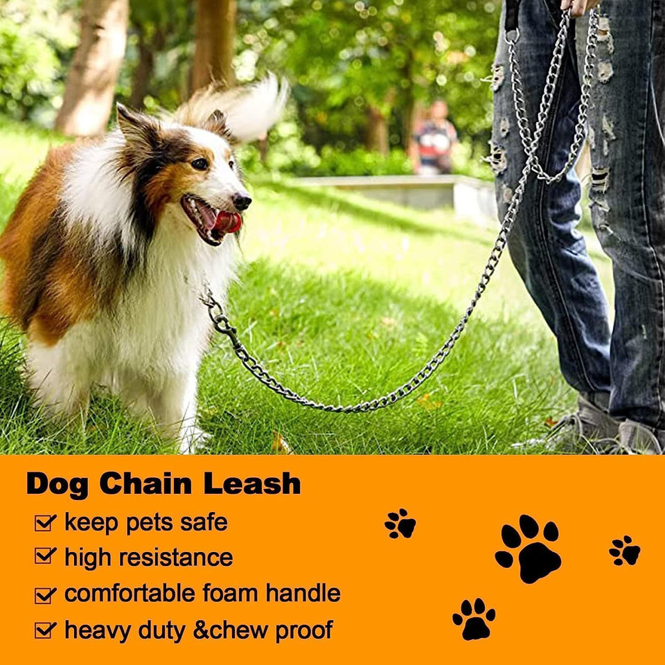 Heavy-Duty Chew-Proof Dog Leash with Padded Handle