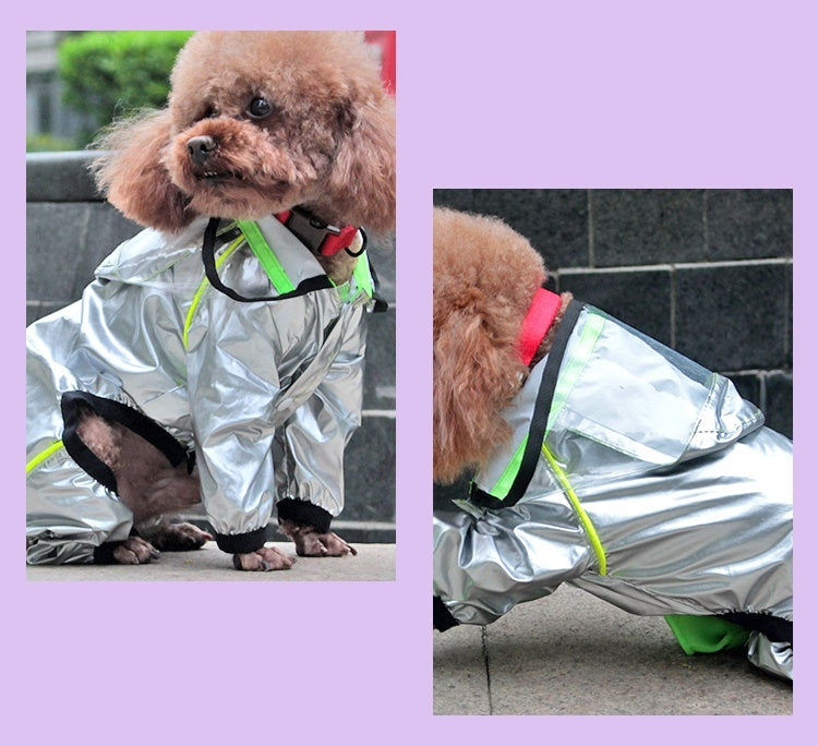 Full-Cover Dog Raincoat – Waterproof Four-Leg Pet Outfit