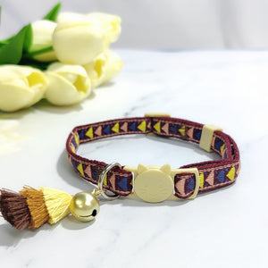 Adjustable Cat Collar – Safety Buckle with Bell
