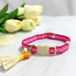 Adjustable Cat Collar – Safety Buckle with Bell