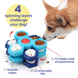 4-Layer Slow Feeder Bowl – Fun Mealtime for Dogs