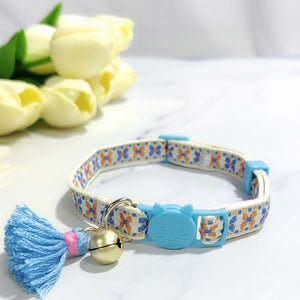 Adjustable Cat Collar – Safety Buckle with Bell