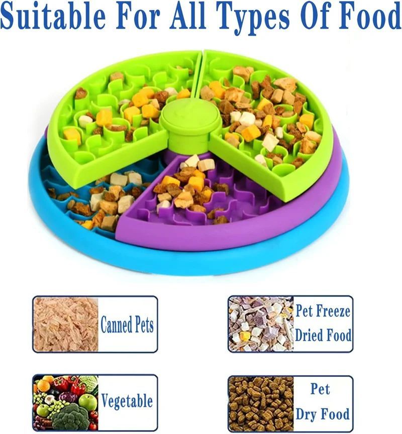 Interactive Slow Feeder Dog Bowl – Healthy Eating Made Easy