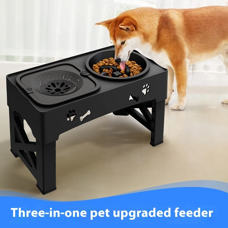 Happy Paws Double Bowl – Raised Stainless Steel Feeder