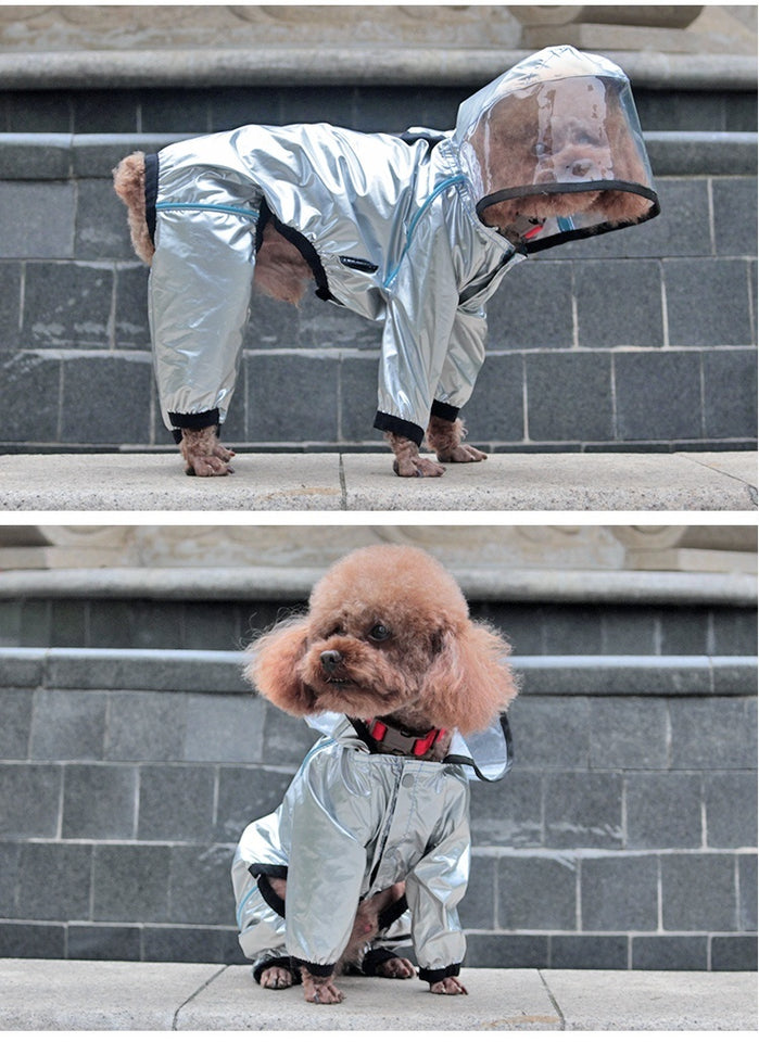 Full-Cover Dog Raincoat – Waterproof Four-Leg Pet Outfit