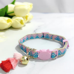 Adjustable Cat Collar – Safety Buckle with Bell