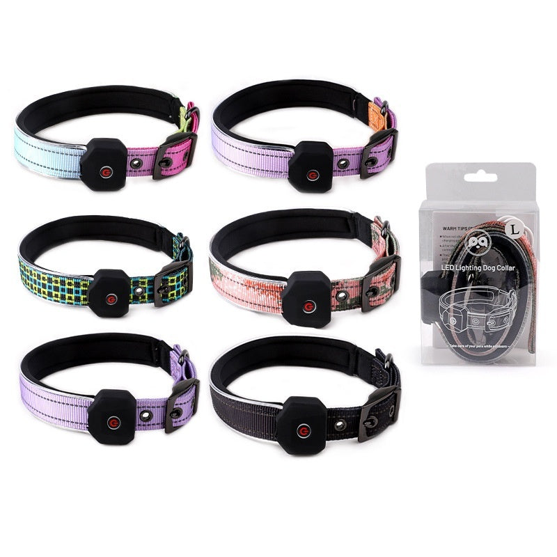 Bright Buddy Reflective LED Collar for Night Walks