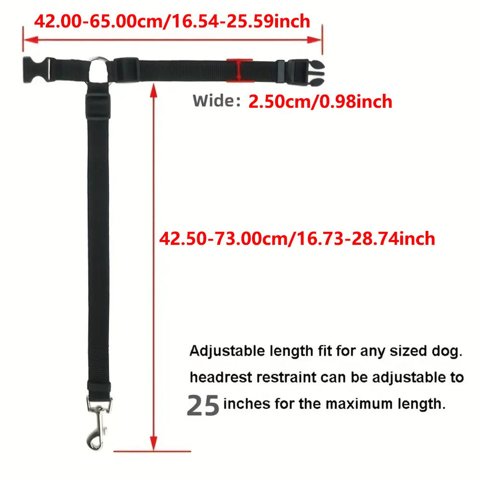 Two-in-One Pet Seat Belt & Leash – Secure Rides