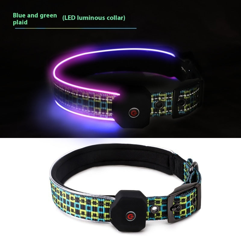 Bright Buddy Reflective LED Collar for Night Walks
