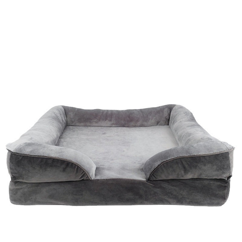 Cozy Plush Dog Sofa – Comfy & Easy to Clean