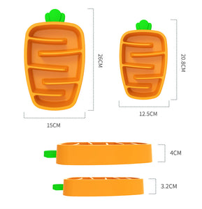 Carrot Slow Feeder Bowl for Small & Medium Dogs