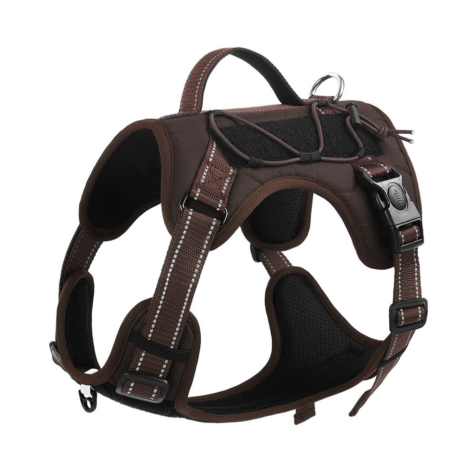 Reflective Dog Harness with Strong Leash for Safe Walks